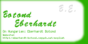 botond eberhardt business card